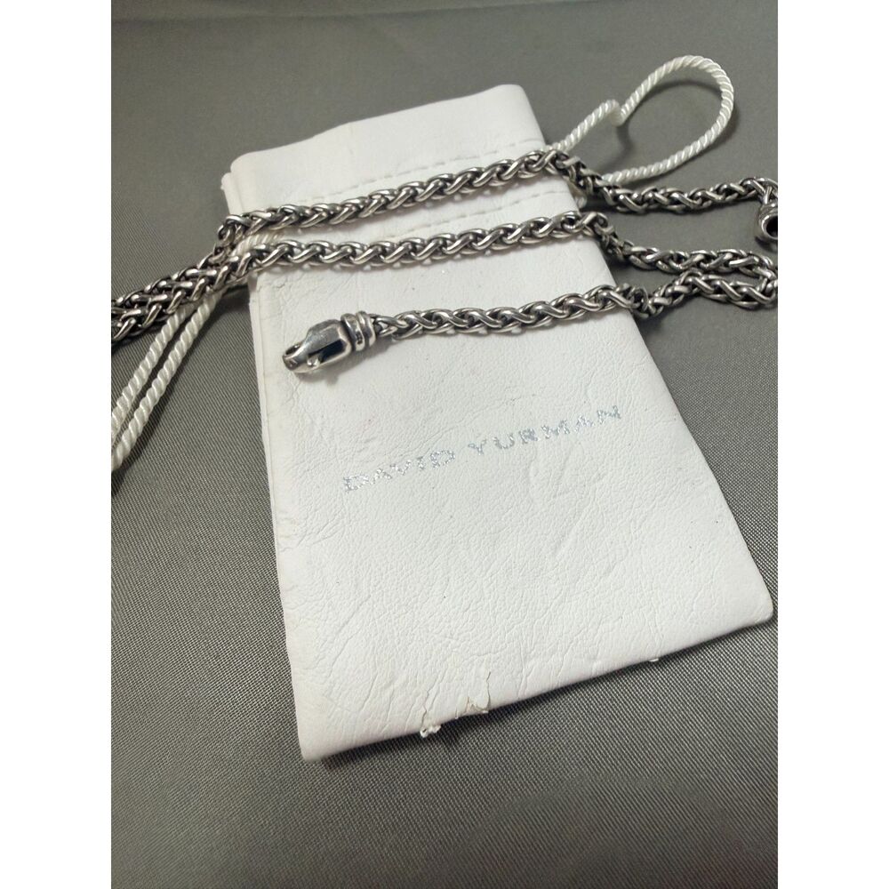 Authentic David Yurman Sterling Silver 4mm Classic Wheat Chain Necklace 16"